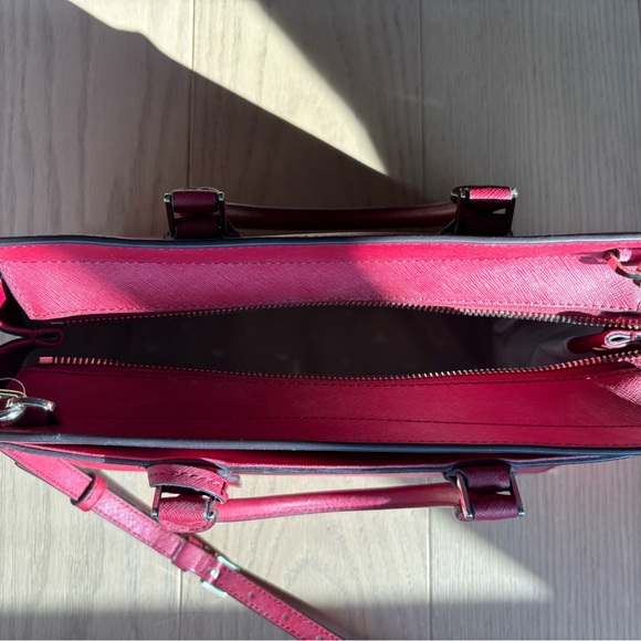 Kate Spade Red Satchel leather- new without tags - Picture 4 of 6
